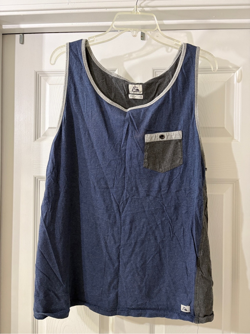 Men’s Quiksilver Gray Blue Tank Top
